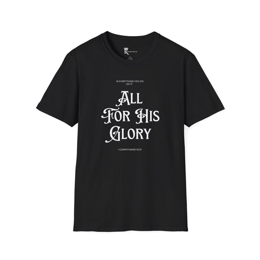All For His Glory T-Shirt – Bold Faith Collection