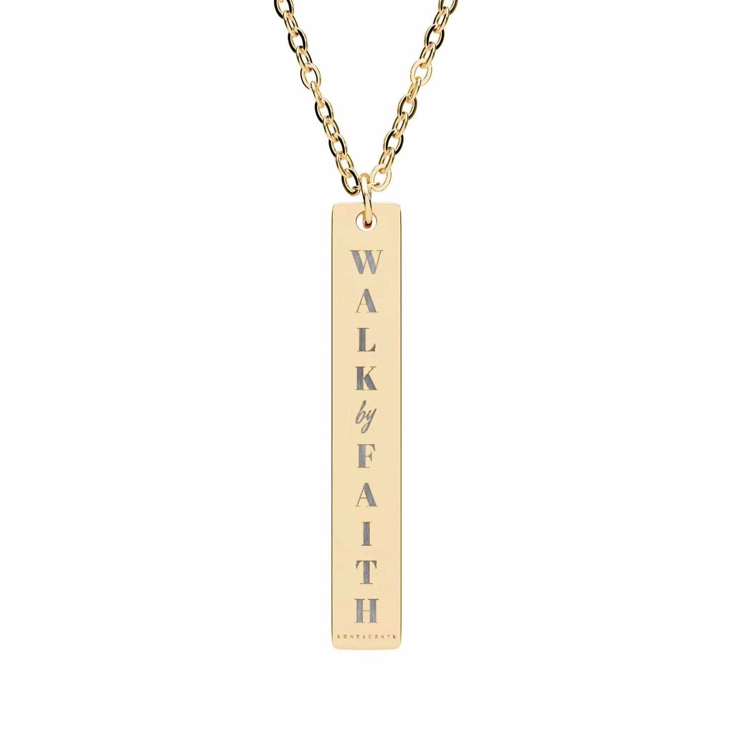 Walk By Faith Verticle Bar Necklace Jewelry – Bold Faith Collection