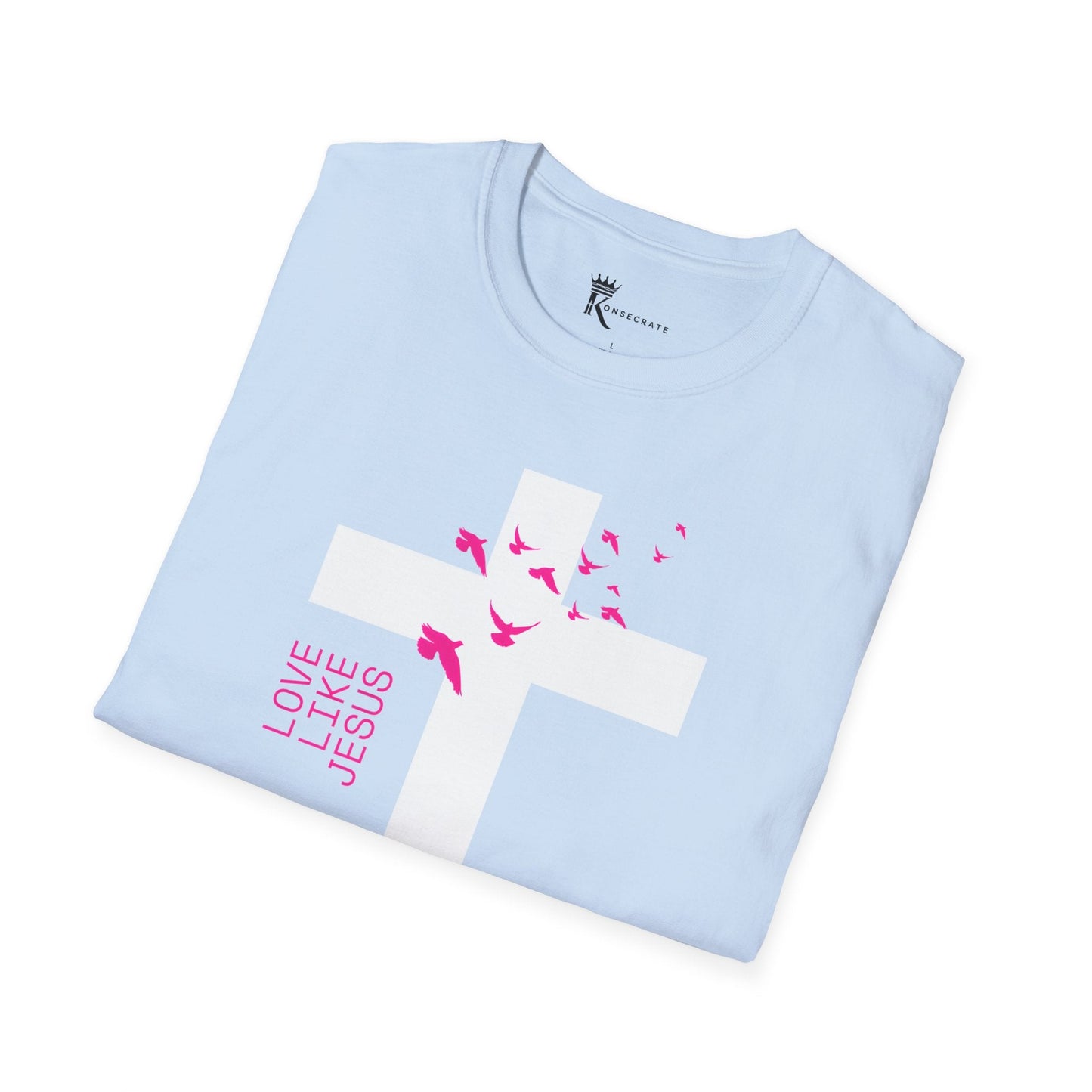 Love Like Jesus Pink T-Shirt – Bold Faith Collection