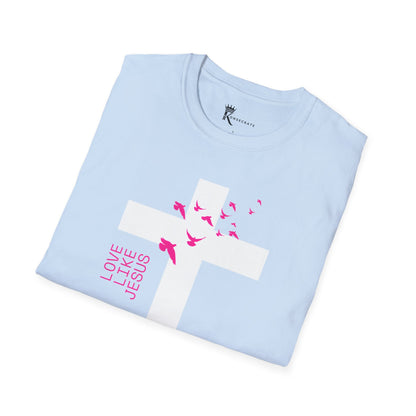 Love Like Jesus Pink T-Shirt – Bold Faith Collection