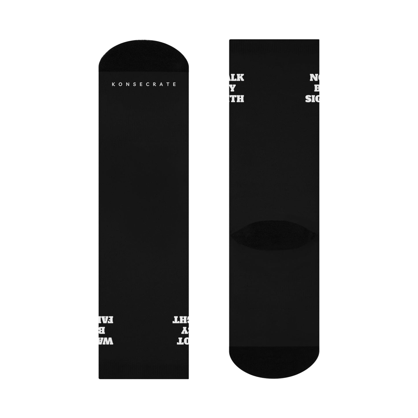 Walking by Faith Unisex Cushioned Crew Socks