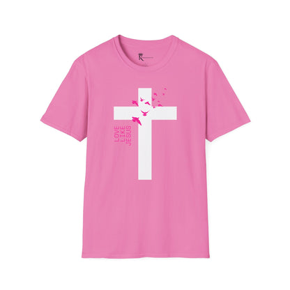 Love Like Jesus Pink T-Shirt – Bold Faith Collection