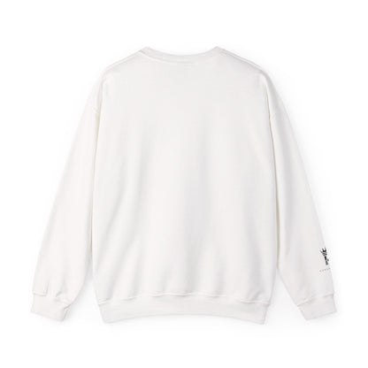 White sweatshirt blank back on a white background