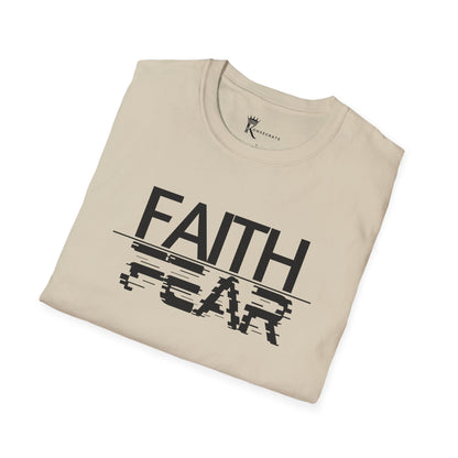 Faith Over Fear Glitch Tee – Bold Faith Collection