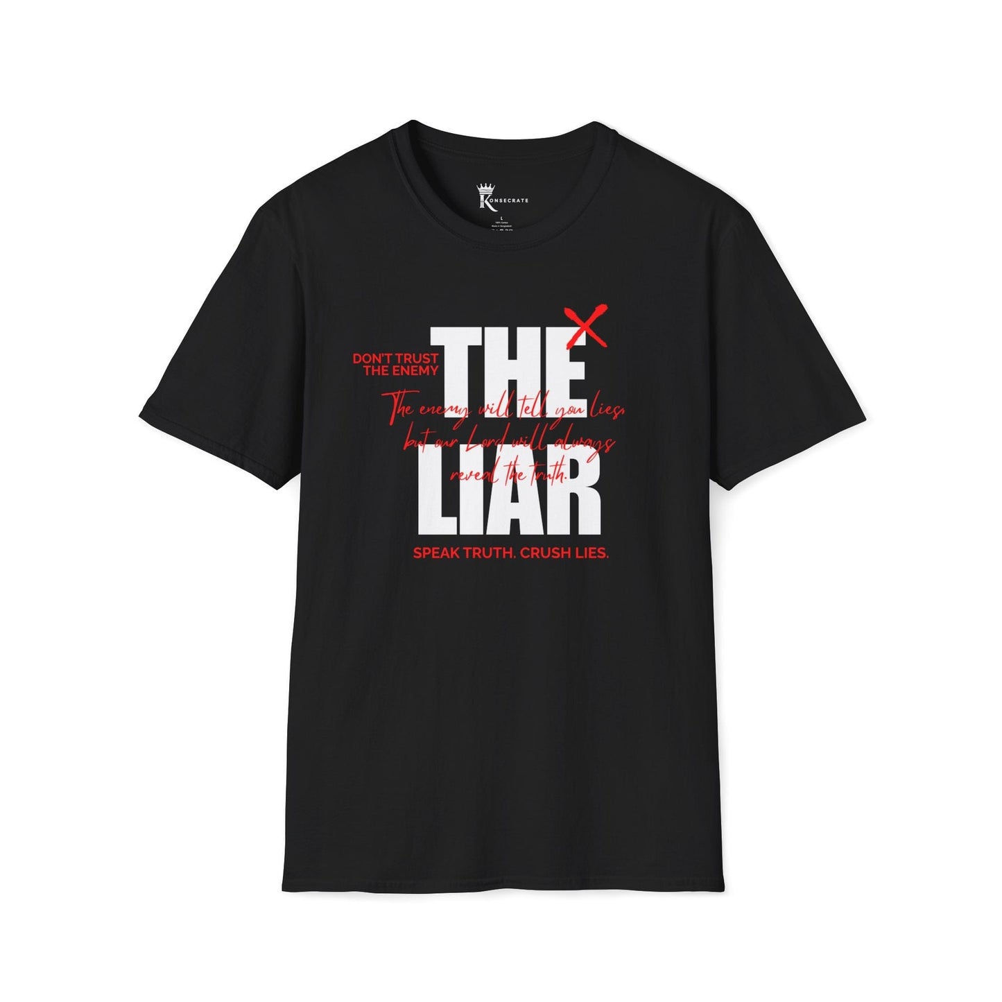 Don'T Trust The Enemy, The Liar T-Shirt Tee – Bold Faith Collection
