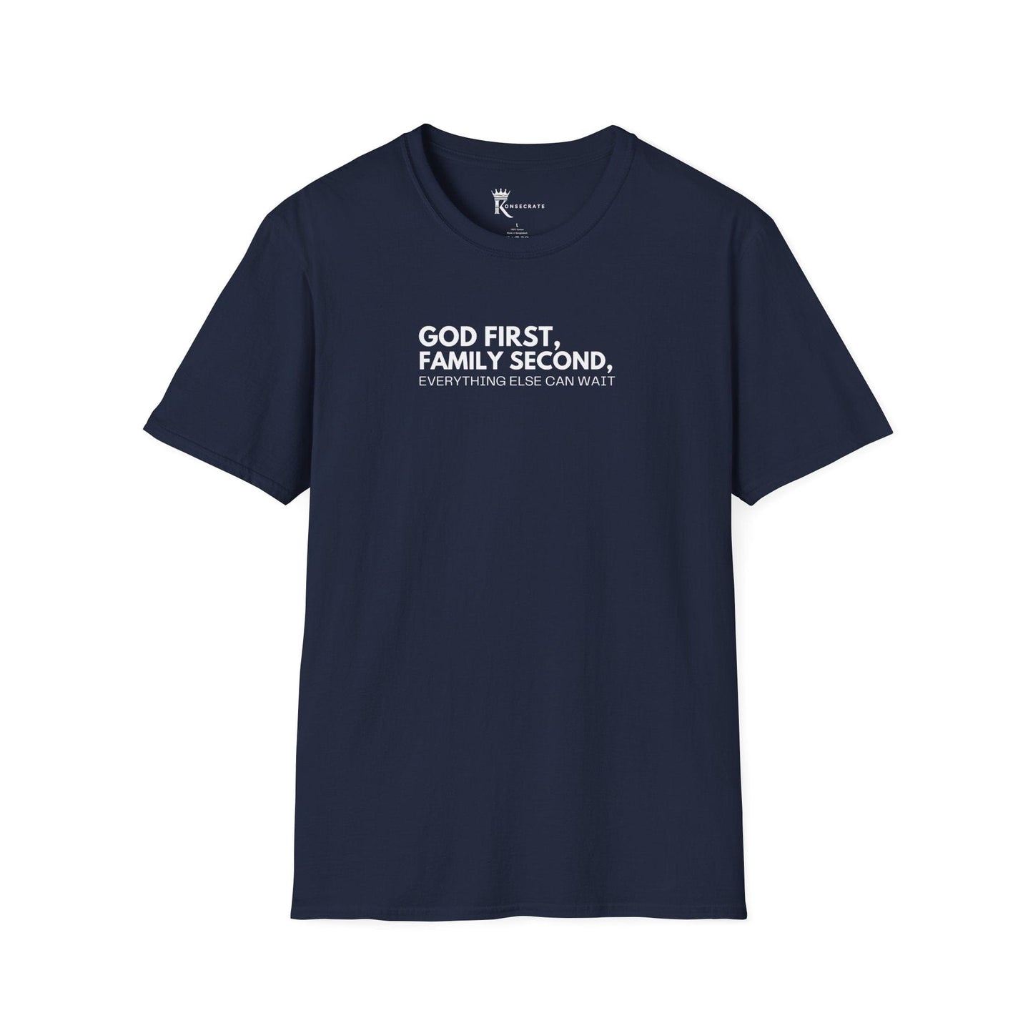 God First, Family Second T-Shirt – Kingdom Family Collection