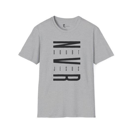 Never Doubt Jesus Black T-Shirt  – Bold Faith Collection