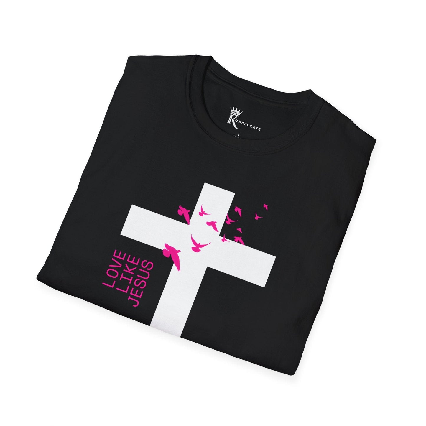Love Like Jesus Pink T-Shirt – Bold Faith Collection