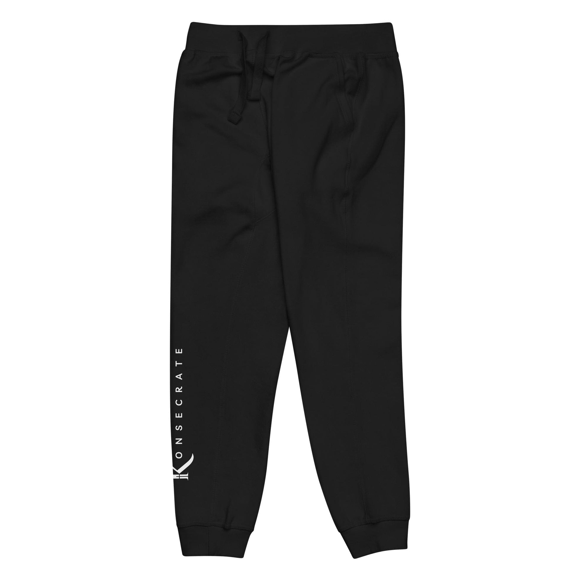 Left leg side view of Black Konsecrate Signature Jogger 