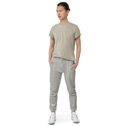 Front view of man wearing carbon grey Konsecrate Signature Jogger 