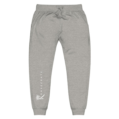 Front view of carbon grey Konsecrate Signature Jogger 