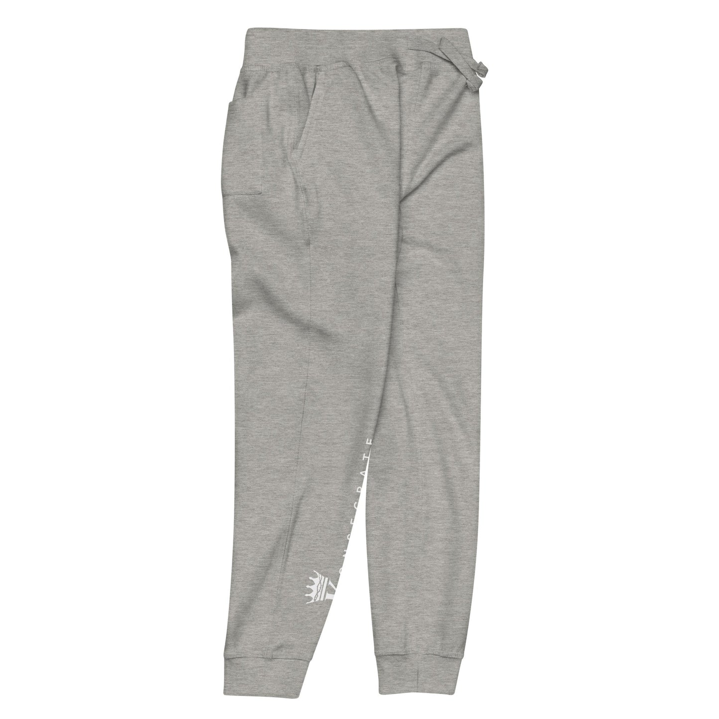 right view of carbon grey Konsecrate Signature Jogger 