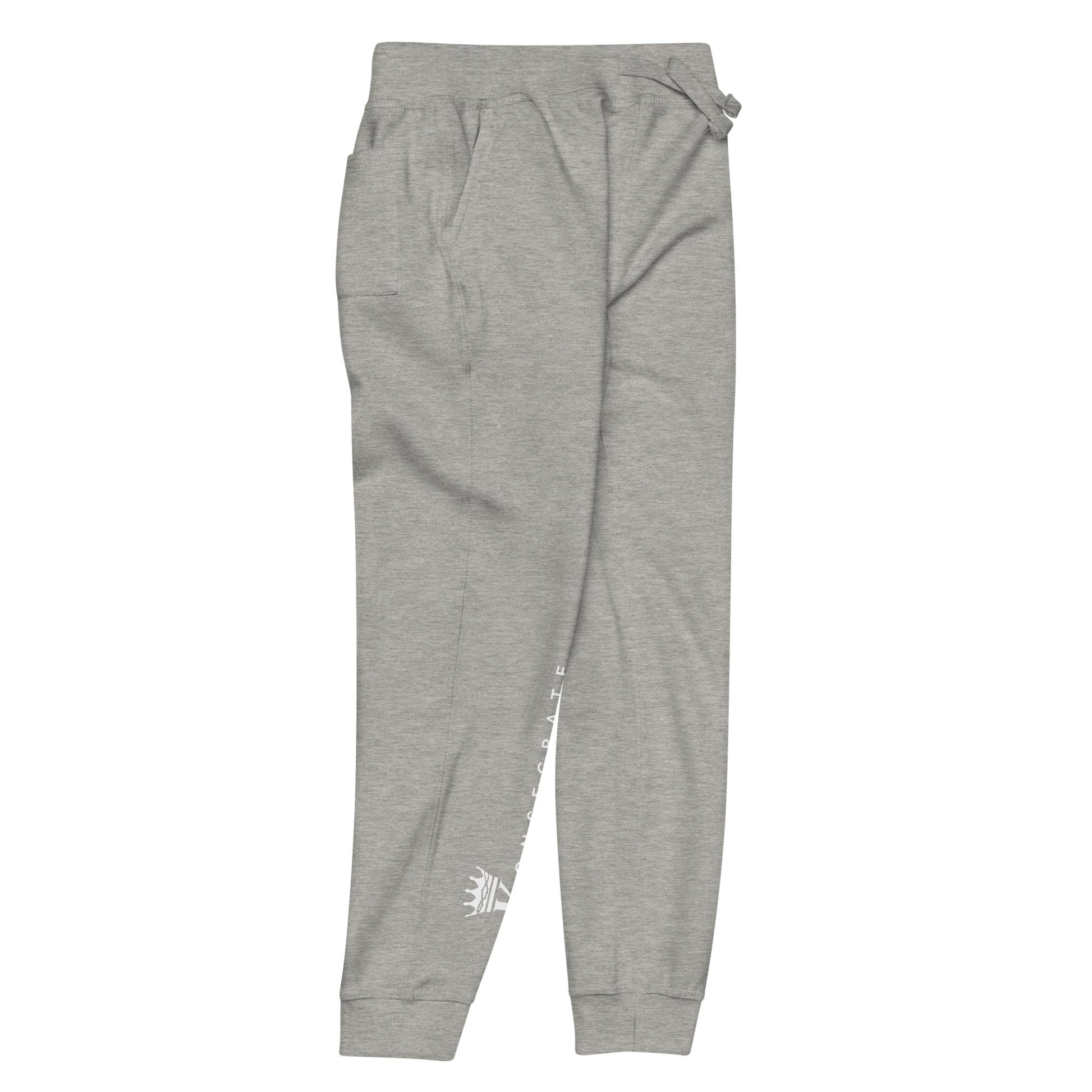 right view of carbon grey Konsecrate Signature Jogger 