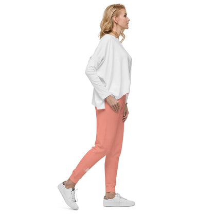 Right view of woman wearing Dusty Rose Konsecrate Signature Jogger 