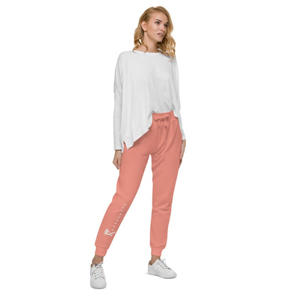 Right view of woman wearing Dusty Rose Konsecrate Signature Jogger 