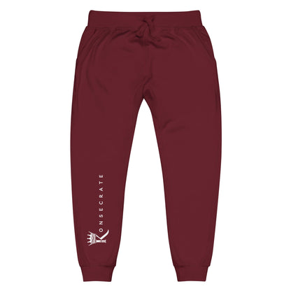 Front view of Maroon Konsecrate Signature Jogger 