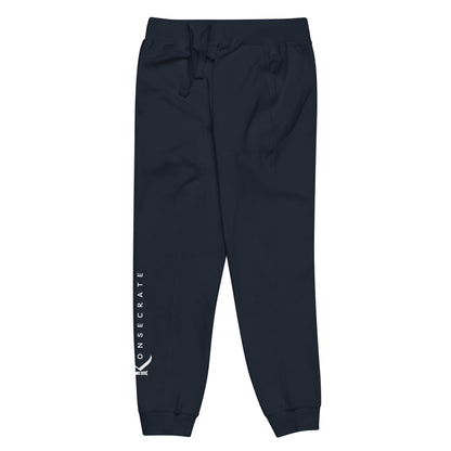 Left leg side view of Navy Blazer Konsecrate Signature Jogger 